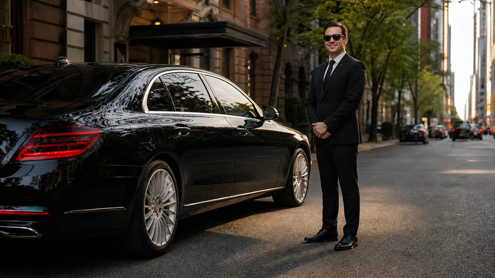 Luxury black car service for Manhattan