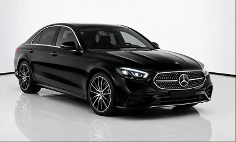 Black luxury sedan