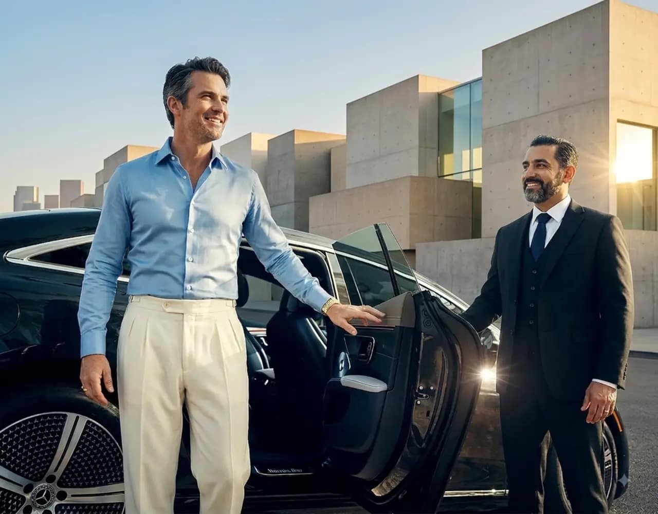 Professional chauffeurs ready for premium transfers
